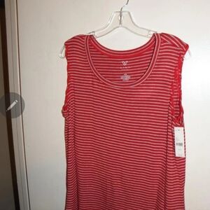 Lane Bryant LIVI ACTIVE Womens Sleeveless Shirt w Braid Detail sz 14/16 NWT $39